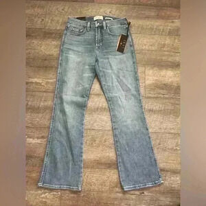 Jen7 FOR ALL MANKIND Cropped Kick Flare Jeans